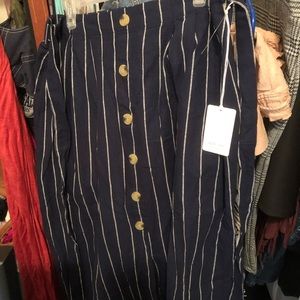 Nwts blue and white skirt